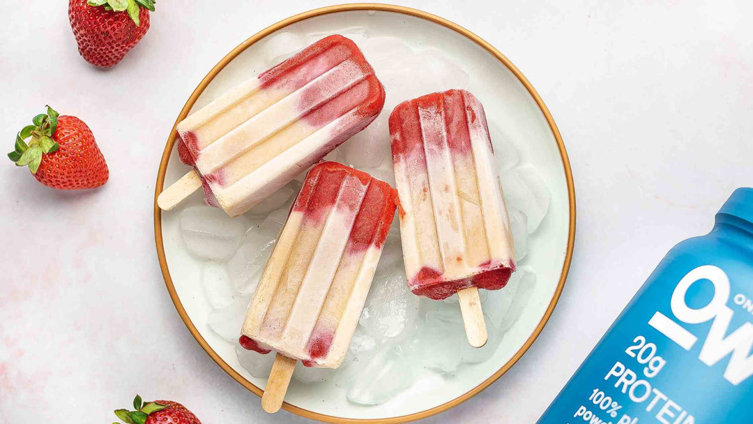 Strawberries & Cream Protein Pops