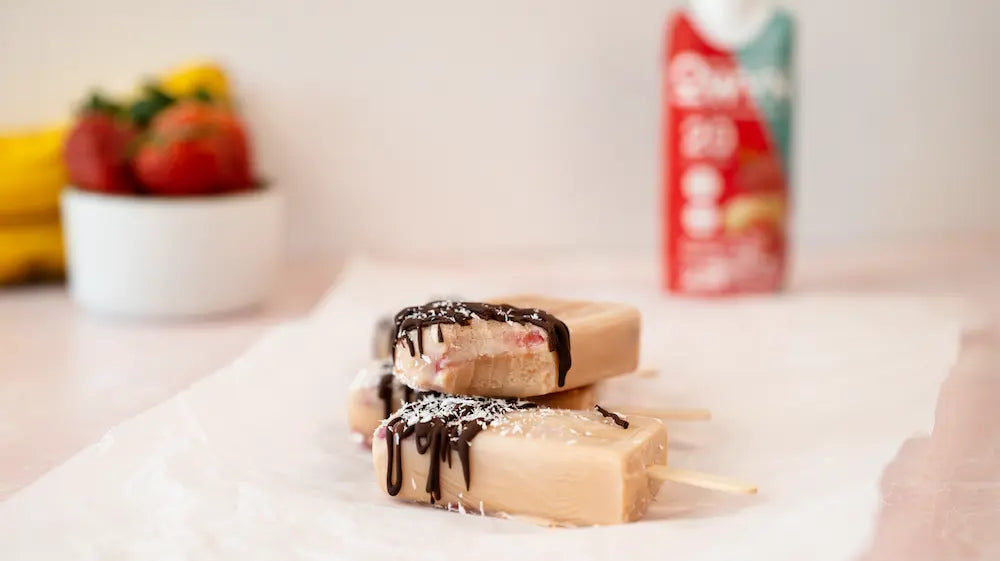 Strawberry Banana Protein Pops