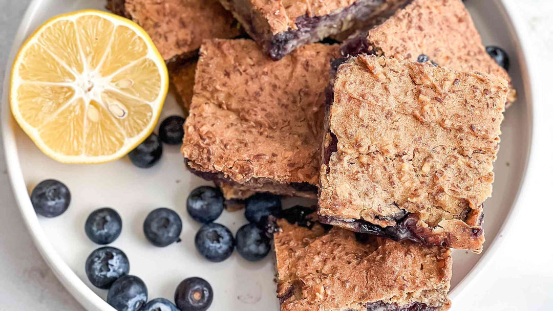 Vegan Blueberry Lemon Protein Bars