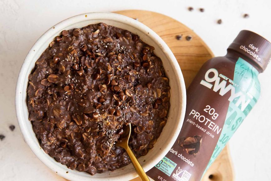 Dark Chocolate Protein Oats
