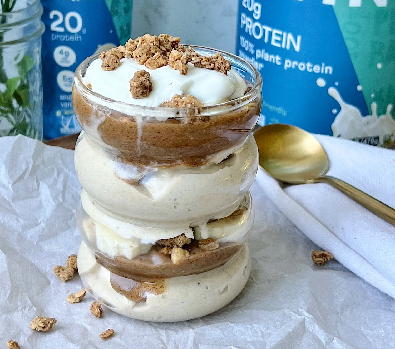 Salted Caramel Banana Protein Ice Cream