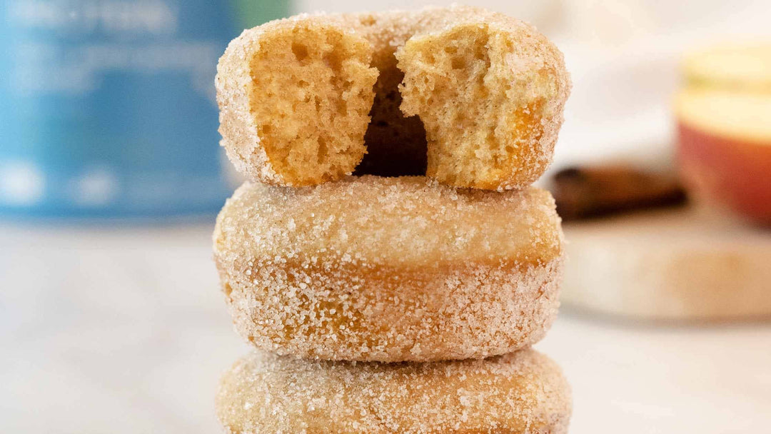 Mini Apple Cider Protein Doughnuts
