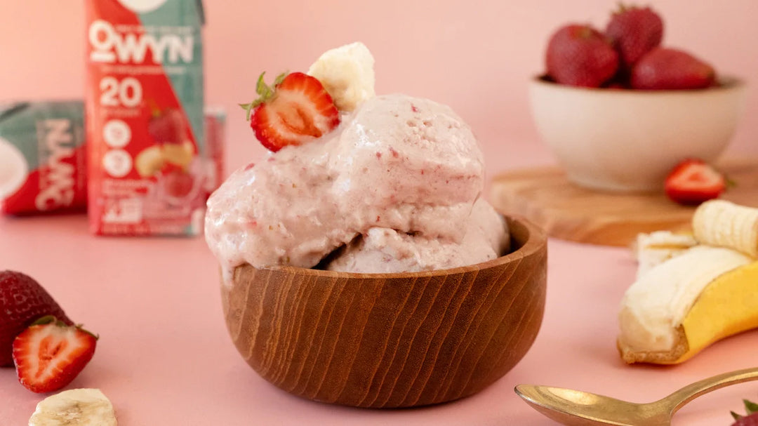 Strawberry Banana Sorbet