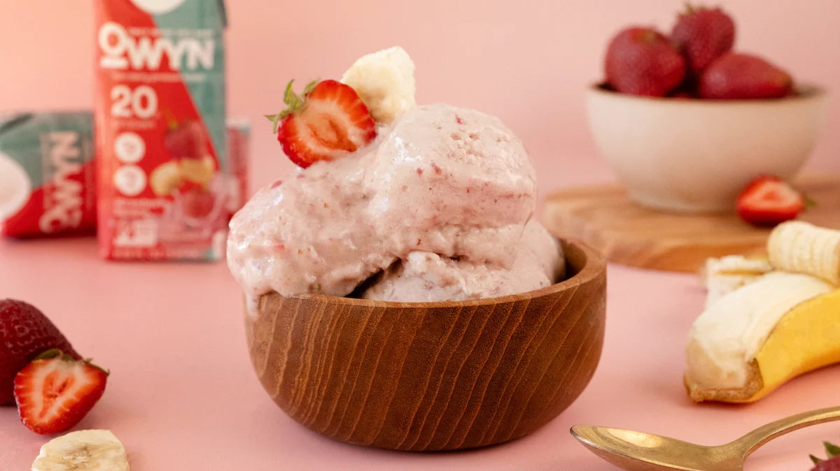 Strawberry Banana Sorbet