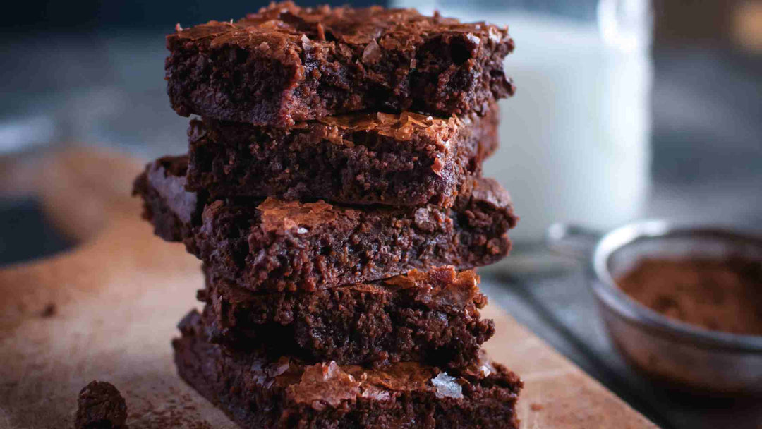 OWYN Caramel Brownie Date Bars