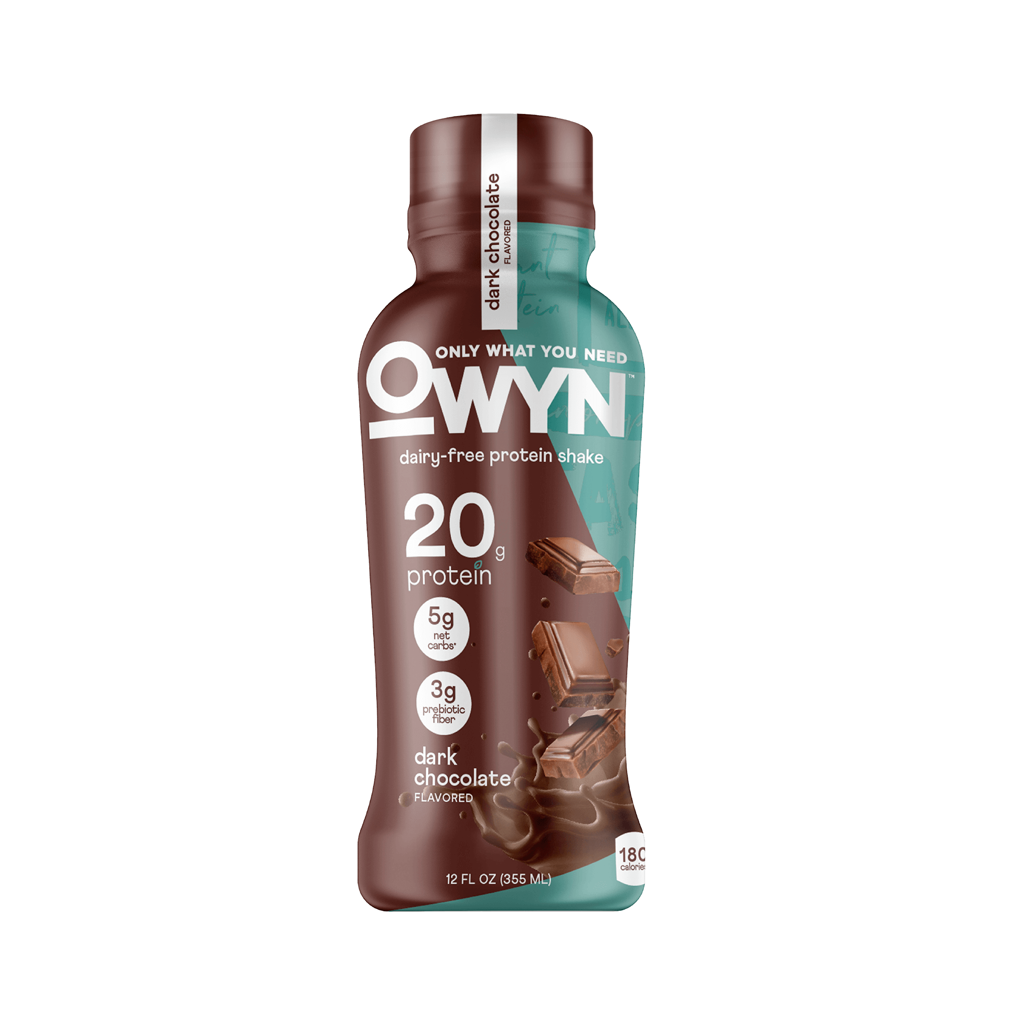 OWYN Dark Chocolate Protein Shake package