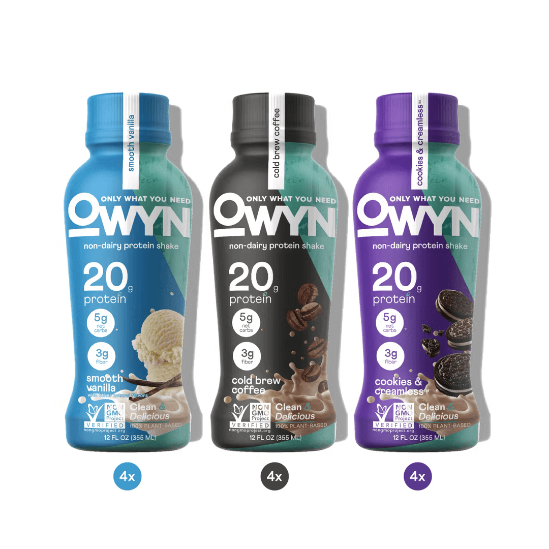 Smooth Vanilla, Cold Brew Coffee, Cookies & Creamless Protein Shake Variety Pack